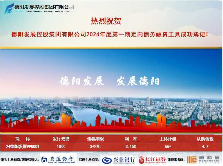 融资开门红 全力助发展——必赢3003no1线路检测中心2024年度第一期定向债务融资工具成功簿记